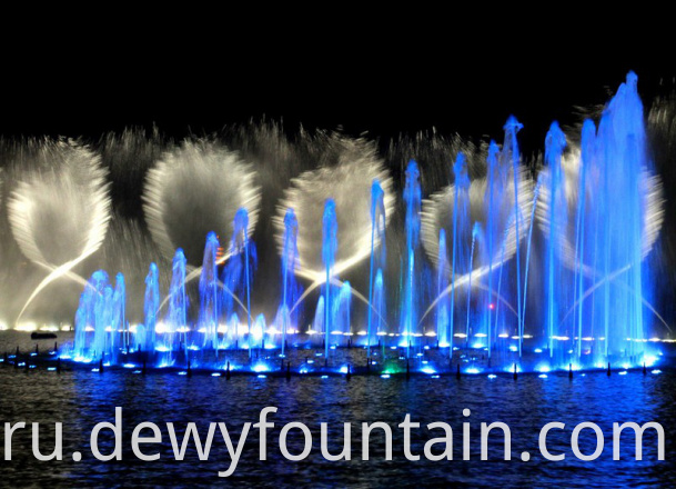 Большой открытый сад декоративный газовый взрыв Танцующий фонтан DW-64